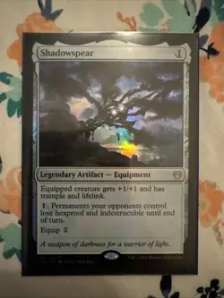 Shadowspear 1x FOIL THB MTG Theros Beyond Death Rare MINT artifact - Image 1