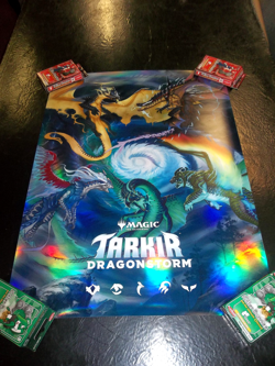 TARKIR DRAGONSTORM Foil Promo Poster!! Magic the Gathering! - Image 1