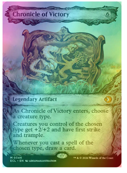Chronicle of Victory - Foil - Showcase Lorwyn Eclipsed MTG - Image 1