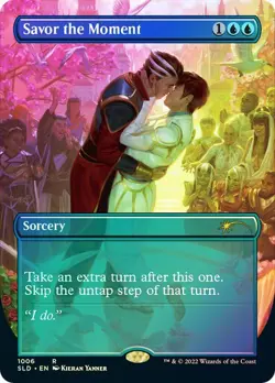 Savor the Moment FOIL BORDERLESS 1006 Secret Lair Pride Across Multiverse MTG - Image 1