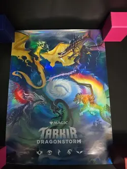 Magic the Gathering MTG Tarkir Dragonstorm Foil Promo Poster - Image 1