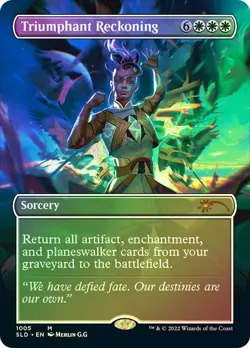 Triumphant Reckoning FOIL BORDERLESS 1005 Secret Lair Pride Multiverse MTG - Image 1
