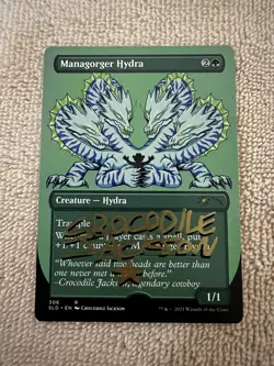 MTG Magic Managorger Hydra x1 Signed Proof Secret Lair SLD Crocodile Jackson - Image 1