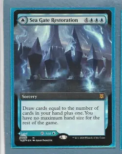 #10 Sea Gate Restoration Extended Art Foil (ZNR) #333 Near Mint Never Played MTG - Image 1