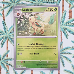 Pokemon TCG Leafeon Master Ball Reverse Holo Prismatic Evolutions 005/131 NM - Image 2