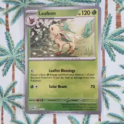 Pokemon TCG Leafeon Master Ball Reverse Holo Prismatic Evolutions 005/131 NM - Image 4