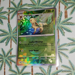 Pokemon TCG Leafeon Master Ball Reverse Holo Prismatic Evolutions 005/131 NM - Image 5