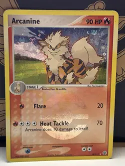 Pokemon TCG: 2004 EX FireRed & LeafGreen Arcanine 18/112 Reverse Holo MP - Image 1