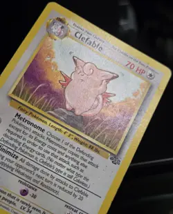 Pokemon TCG - CLEFABLE - 17/64 - RARE - UNLIMITED - JUNGLE (1999) - WOTC - MP - Image 2