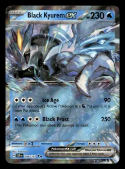Black Kyurem ex 048/191 Double Rare Surging Sparks Pokemon Near Mint - Image 1