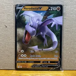 Aerodactyl V 2022 Pokemon Sword & Shield Lost Origin #092 Ultra Rare Holo NM - Image 1