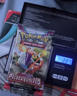 Pokemon Paldea Evolved 22.7gs!! (HEAVY!) Factory Sealed Booster Pack - Image 1