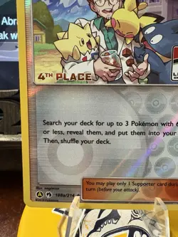 Professor Elm's Lecture - 188a/214 - 4th Place - Pokemon League Challenge NM - Image 4
