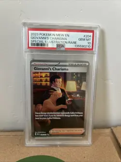 Pokemon SV Scarlet Violet 151 SIR Giovanni's Charisma 204/165 PSA 10 GEM MINT! - Image 1