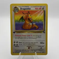 Dragonite 1st Edition Nonholo 19/62 Fossil Set 1999 Vintage Pokemon #59 - Image 1