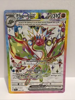 Pokemon Surging Sparks Flygon EX #222/191 Ultra Rare Near Mint Condition - Image 1