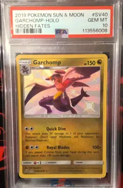 PSA 10 GEM MT 2019 Pokemon Hidden Fates Shiny Vault Holo SV40/SV94 Garchomp - Image 1