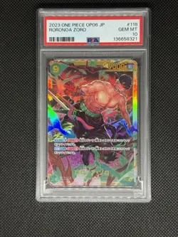 Roronoa Zoro (JP) - One piece: Wings Of The Captain - OP06-118 - Foil - PSA 10 - Image 4