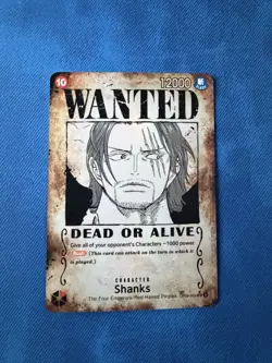 One Piece TCG - Wanted Shanks OP09-004 SR - SP Alt Art - English - NM - Image 1