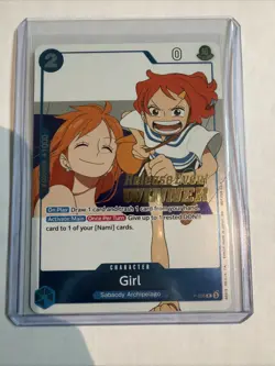 Op14 Pre Release Event Winner Girl P-096 One Piece Tcg English - Image 1