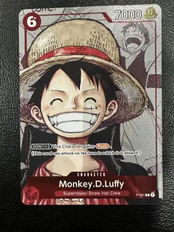 One Piece Monkey D Luffy P-001 25th Anniversary Collection Promo NM - English - Image 1