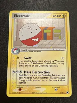 Pokemon Electrode 5/101 Holo Rare EX Hidden Legends Trading Card TCG LP - Image 1