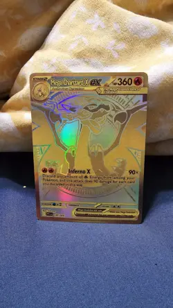 Mega Charizard X ex Gold Foil Fan Art Card - Image 1