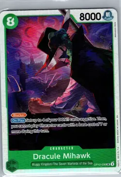 Dracule Mihawk OP12-030 SR English Legacy of the Master - One Piece Card - NM - Image 1