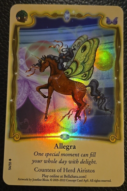 Bella Sara Rare Foil ALLEGRA S4/55 Herds from North of North Series Card Single - Image 2