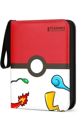 TCGAMES POKEMON TCG Card Holder Binder | Holds 440 Cards Total - 8 Per Sheet - Image 1