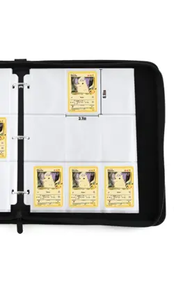 TCGAMES POKEMON TCG Card Holder Binder | Holds 440 Cards Total - 8 Per Sheet - Image 5
