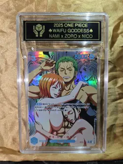 NAMI x ZORO x NICO ROBIN One Piece Waifu Goddess CUSTOM CARD - Image 2