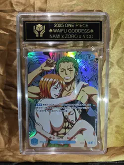 NAMI x ZORO x NICO ROBIN One Piece Waifu Goddess CUSTOM CARD - Image 3