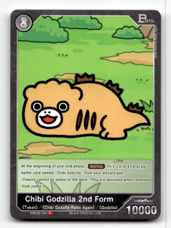 Godzilla Card Game Chibi Godzilla 2nd Form (T) - G: Monsters Raid Again - Image 1