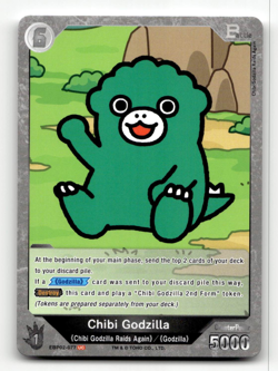 Godzilla Card Game Chibi Godzilla (UC) - G: Monsters Raid Again - Image 1