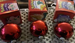 Pokemon 23k gold plated trading card, Burger King 1999 Red Boxes Lot Of 3 - Image 1