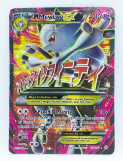 M MEWTWO EX 160/162 Full-Art Ultra Rare XY Breakthrough 2015 - Pokemon Card - Image 1
