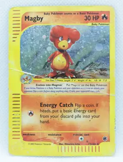 MAGBY 17/165 Holo Swirl Rare Expedition Base Set E-Series 2003 - Pokemon Card - Image 1