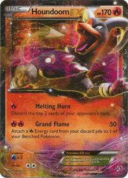 Houndoom EX 21/162 Ultra Rare - Pokemon XY Break Through Card - Image 1