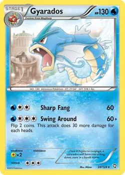 Gyarados 24/124 Rare Dragons Exalted Pokemon Card - Image 1