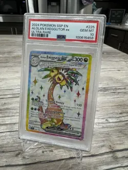 PSA 10 Alolan Exeggutor ex 225/191 Ultra Rare Surging Sparks SSP Pokemon Card - Image 2