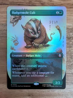 Badgermole Cub * Borderless FOIL * - TLA Avatar: The Last Airbender - NM/MINT - Image 1
