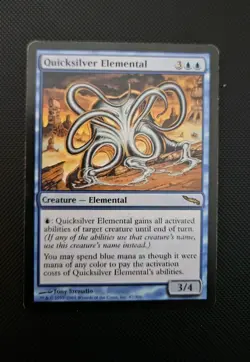 MTG - Quicksilver Elemental x1 Mirrodin- Great Condition - Magic the Gathering - Image 1
