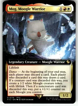 Mog, Moogle Warrior (Extended Art) R Commander: FINAL FANTASY 179 NM - Image 1
