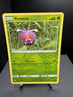 Pokemon TCG SM Unbroken Bonds Venonat 10/214 Reverse Holo Common NM! - Image 1