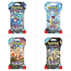 POKEMON TCG S&V STELLAR CROWN SLEEVED BLISTER BOOSTER PACK - SEALED - Image 1