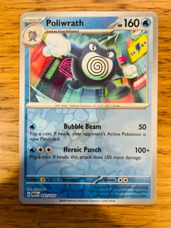 NEAR MINT! Poliwrath (062/165) S&V 151 Reverse Holo Rare Pokemon Card! - Image 1