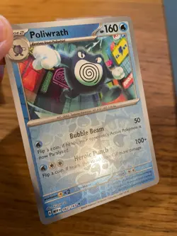 NEAR MINT! Poliwrath (062/165) S&V 151 Reverse Holo Rare Pokemon Card! - Image 3