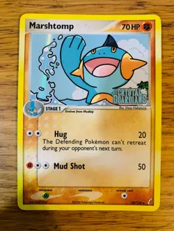 NM! Marshtomp (38/100) EX Crystal Guardians Stamped Reverse Holo Pokemon Card! - Image 1