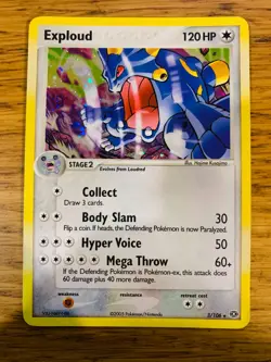 LP! Exploud (3/106) EX Emerald Holo Rare Pokemon Card! FAST & FREE P&P! - Image 1
